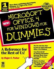 Cover of: Microsoft Office 4 for Windows for dummies by Roger C. Parker