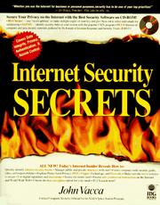 Cover of: Internet security SECRETS by John R. Vacca