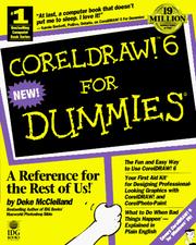 Cover of: CorelDRAW! 6 for dummies by Deke McClelland