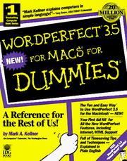 Cover of: WordPerfect 3.5 for Macs for dummies