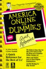 Cover of: America Online for dummies quick reference