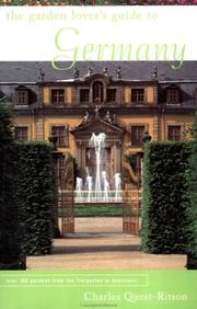 Cover of: Garden Lover's Guide to Germany by Charles Quest-Ritson