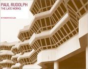 Cover of: Paul Rudolph | Roberto De Alba