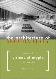 Cover of: The architecture of modern Italy