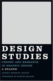 Cover of: Design Studies: Theory and Research in Graphic Design