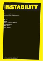 Cover of: Instability: The Living, KBAS, WilliamsonWilliamson, PLY Architecture, MAD Office, Julio Salcedo (Young Architects)