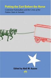Cover of: Putting the cart before the horse by edited by Abdi Kusow.
