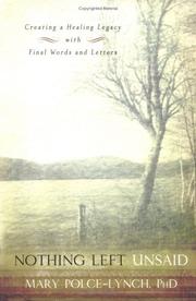 Cover of: Nothing left unsaid by Mary Polce-Lynch