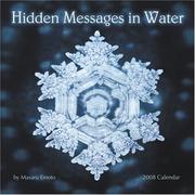 Cover of: Hidden Messages in Water 2008 Calendar by Masaru Emoto