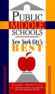 Cover of: Public middle schools: New York City's best