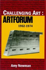 Cover of: Challenging Art: Artforum 1962-1974