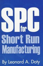 Cover of: SPC for short run manufacturing