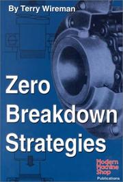 Cover of: Zero breakdown strategies by Terry Wireman