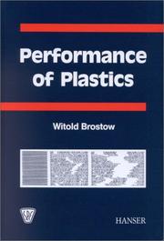 Performance of Plastics by Witold Brostow