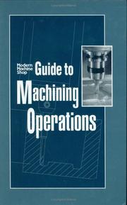 Cover of: Modern Machine Shop by Woodrow W. Chapman
