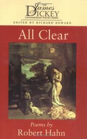 Cover of: All clear | Hahn, Robert