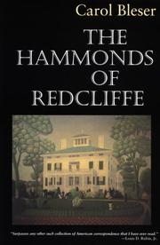 Cover of: The Hammonds of Redcliffe by edited by Carol Bleser.