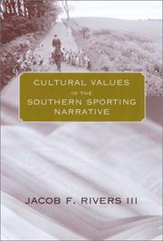 Cover of: Cultural values in the Southern sporting narrative