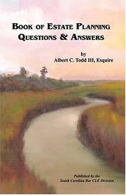 Cover of: Book Of Estate Planning Questions And Answers
