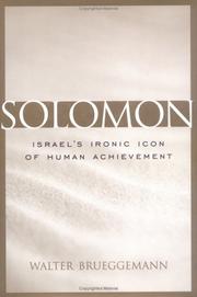 Cover of: Solomon by Walter Brueggemann