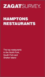 Cover of: Zagatsurvey Hamptons Restaurants (Zagat Survey: Hamptons Restaurants) | 