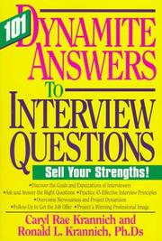 Cover of: 101 Dynamite Answers to Interview Questions by Caryl Rae Krannich, Ronald L. Krannich