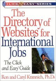 Cover of: The Directory of Websites for International Jobs: The Click and Easy Guide (Click & Easy Series)