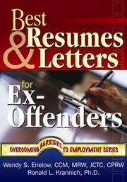 Cover of: Best Resumes and Letters for Ex-Offenders (Overcoming Barriers to Employment Success)