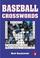Cover of: Baseball crosswords