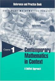 Cover of: Contemporary Mathematics in Context: A Unified Approach, Course 1, Reference and Practice Book (Reference and Practice Books: Course 1)