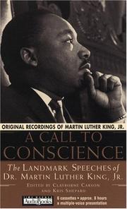 Cover of: A Call to Conscience by Clayborne Carson, Kris Shepard, Andrew Young