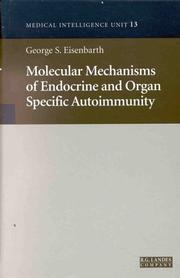 Cover of: Endocrine and organ specific autoimmunity by [edited by] George S. Eisenbarth.
