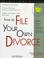 Cover of: How to file your own divorce