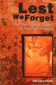 Cover of: Lest We Forget: The Melungeon Colony of Newman's Ridge