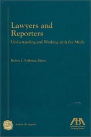 Cover of: Lawyers and reporters | 