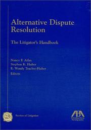 Cover of: Alternative dispute resolution