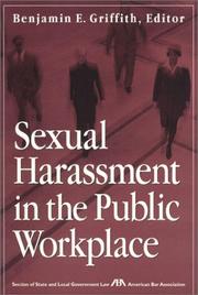 Cover of: Sexual Harassment in the Public Workplace by Benjamin Griffith