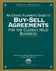 Cover of: An estate planner's guide to buy-sell agreements for the closely held business