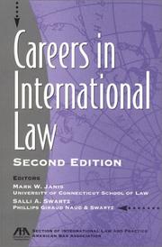 Cover of: Careers in International Law