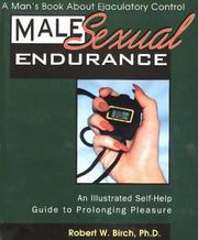 Cover of: Male Sexual Endurance by Robert W. Birch