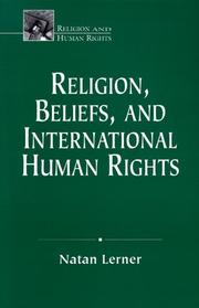 Cover of: Religion, Beliefs, and International Human Rights (Religion and Human Rights Series)