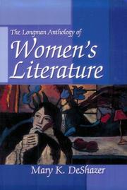 Cover of: The Longman anthology of women's literature by Mary DeShazer, [editor].