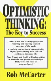 Cover of: Optimistic Thinking:  The Key to Success