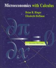 Cover of: Microeconomics with calculus by Brian R. Binger