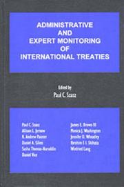 Cover of: Administrative and expert monitoring of international treaties by edited by Paul C. Szasz.