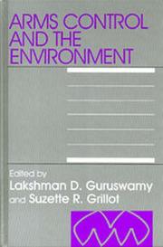 Cover of: Arms control and the environment