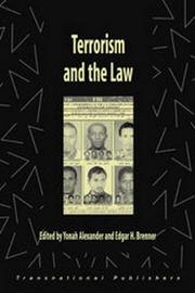 Cover of: Terrorism and the law