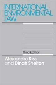Cover of: International environmental law