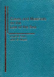 Cover of: Cases and Materials on the Law of the Sea