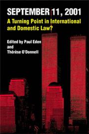 Cover of: September 11, 2001: A Turning Point In International And Domestic Law?